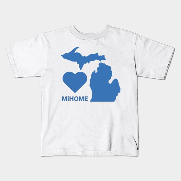 Michigan is my Home Kids T-Shirt by Shawn's Domain